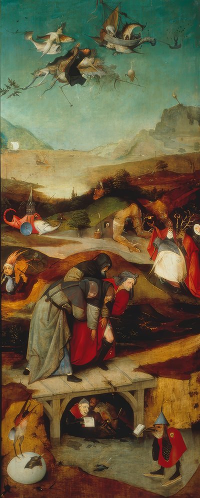 The Flight and Fall of St. Anthony by Hieronymus Bosch